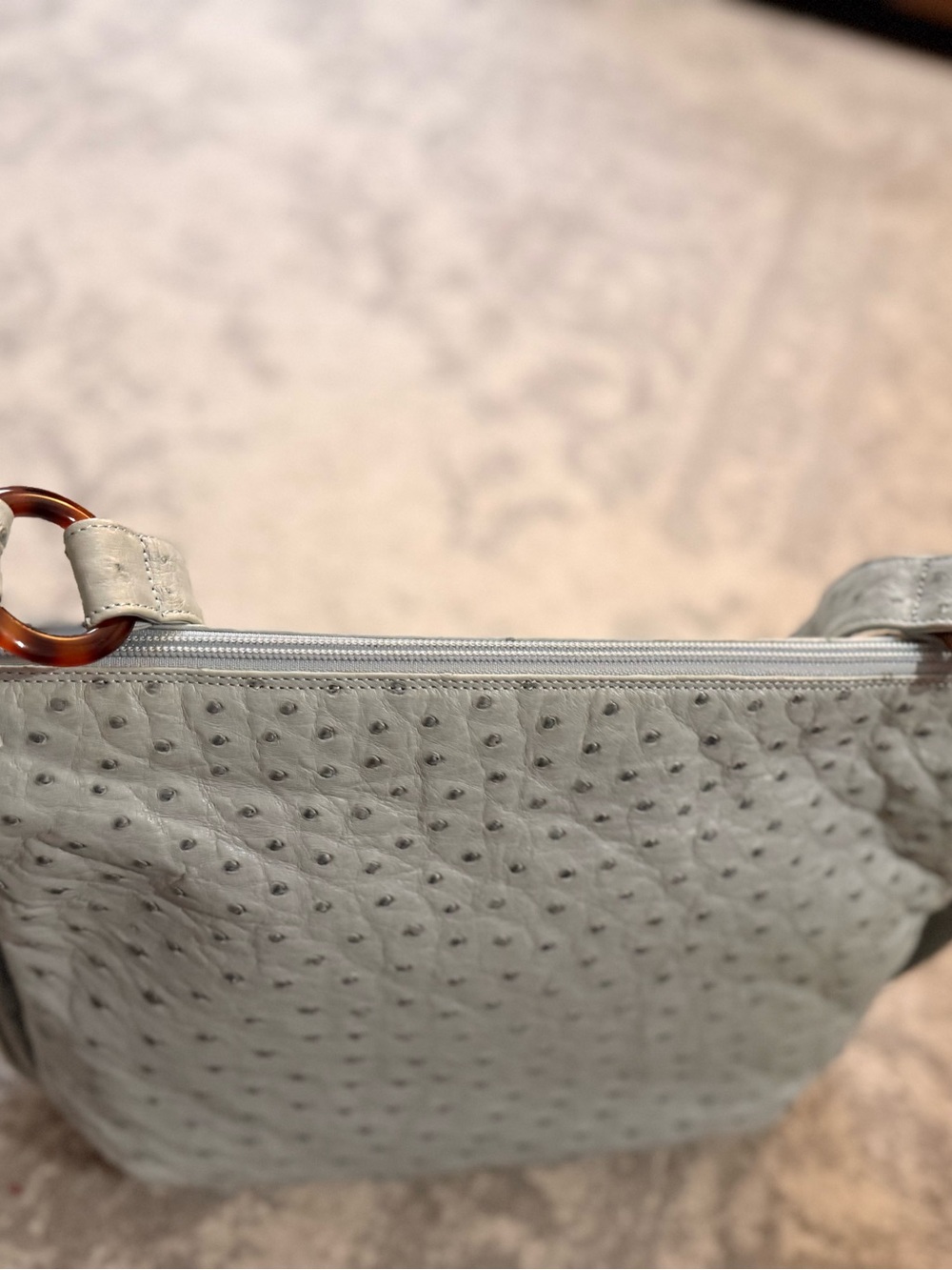 Giorgio’s of Palm Beach Genuine Ostrich Hobo Bag Italy